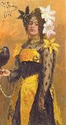 Ilya Yefimovich Repin Portrait of Lydia Kuznetsova oil painting